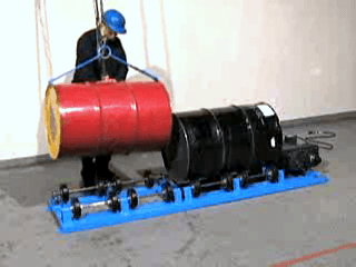 Load Drum Roller with model 41 Drum Lifting Hook