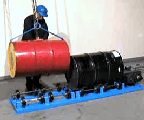 Load Stationary Drum Roller with model 41 Drum Lifting Hook
