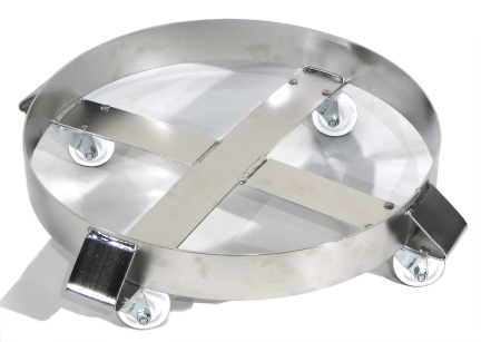 Model 14-SSC Stainless Steel Drum Dolly with Stainless Steel Casters