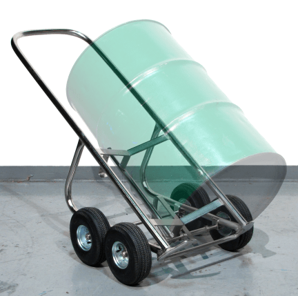 Stainless Steel 4-Wheel Drum Truck - Morse model 160-WP-SS