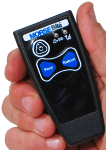 Wireless controller for drum tilt control