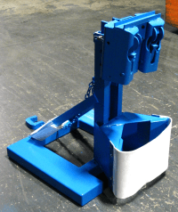 Custom MORSpeed Forklift Attachment for handling up to 3 drums at a time