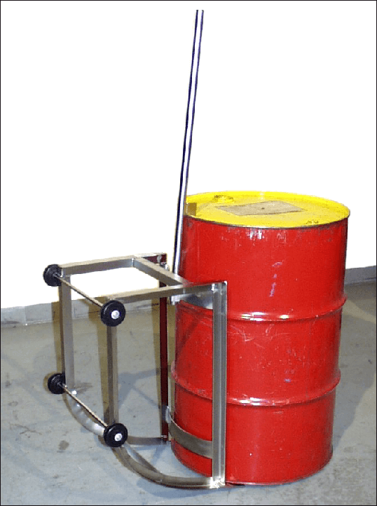 Custom stainless steel drum cradle