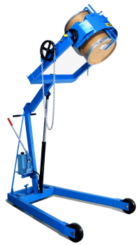 Hydra-Lift drum dumper with Diameter Adaptor