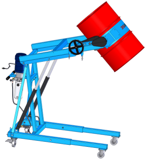 Heavy-Duty Hydra-Lift Karrier with AC power lift, butt manual drum tilt control