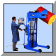 Vertical-Lift Drum Pourers