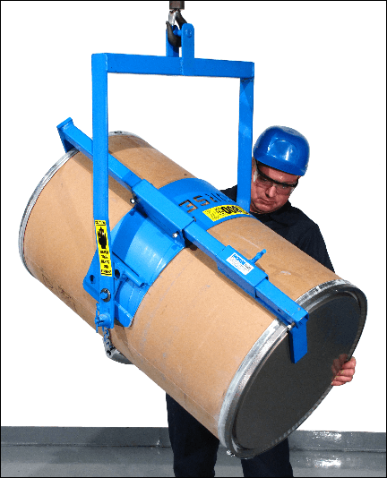 Model 85i drum carrier with Bracket Assembly installed for plastic of fiber drum