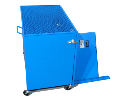 Enclosure with Safety Interlock for Single Can Tumbler