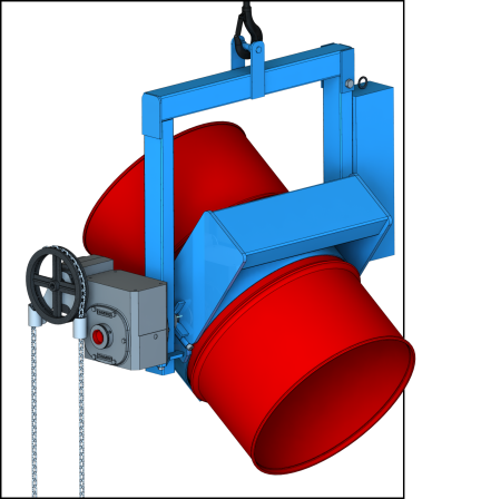 Super-Duty Below-Hook Drum Carrier - 2500 Lb. Capacity
