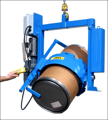 Power tilt drum handler with Bracket Assembly Option