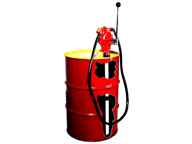 Hand Drum Pumps - Use a 55 gallon barrel pump to dispense liquid from a drum. Fit NPT thread of 2" bung on steel drum.