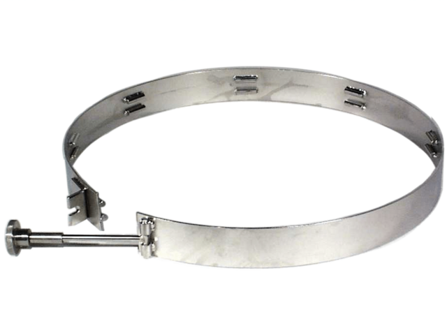 Stainless Steel Clamp Collars to Secure Cone to Drum