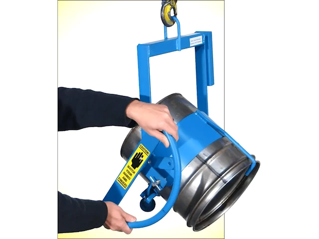 Model 85-5 PailPRO Below-Hook Pail-Karrier can tipper to lift and pour 5-gallon can or pail